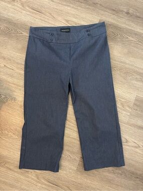 Rekucci Wide Leg Capri Culotte Blue Denim Trouser Pant